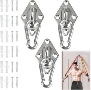 Wall Mount for Resistance Bands, Workout Anchors Wall Resistance with Hook for Fitness Bands, Space Saving Workout Equipment for Home Gym Weight Straps Suspension Training Exercise Stretching