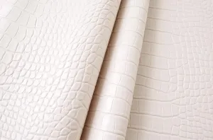 Wento Alligator Skin PU Leather Fabric Faux Leather Fabric Crocodile Fabric Leather Upholstery Fabric by The Yard