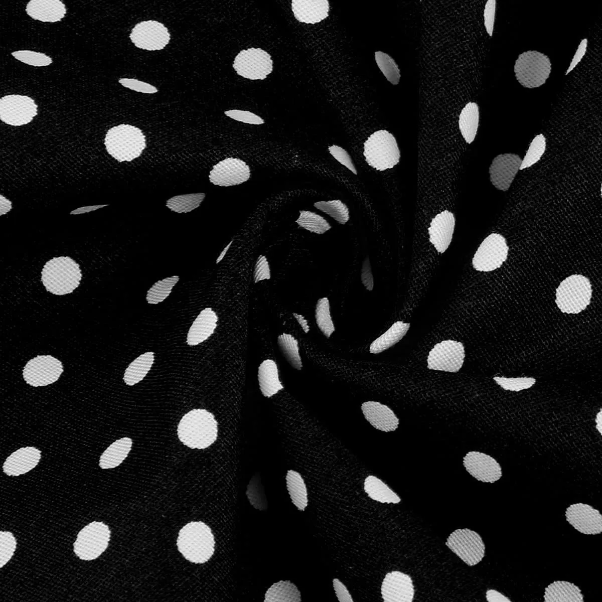 Women 50s 60s Vintage Sleeveless Polka Dot Cocktail Swing Dress Retro Audrey Hepburn Patchwork Midi Evening Rockabilly Dress
