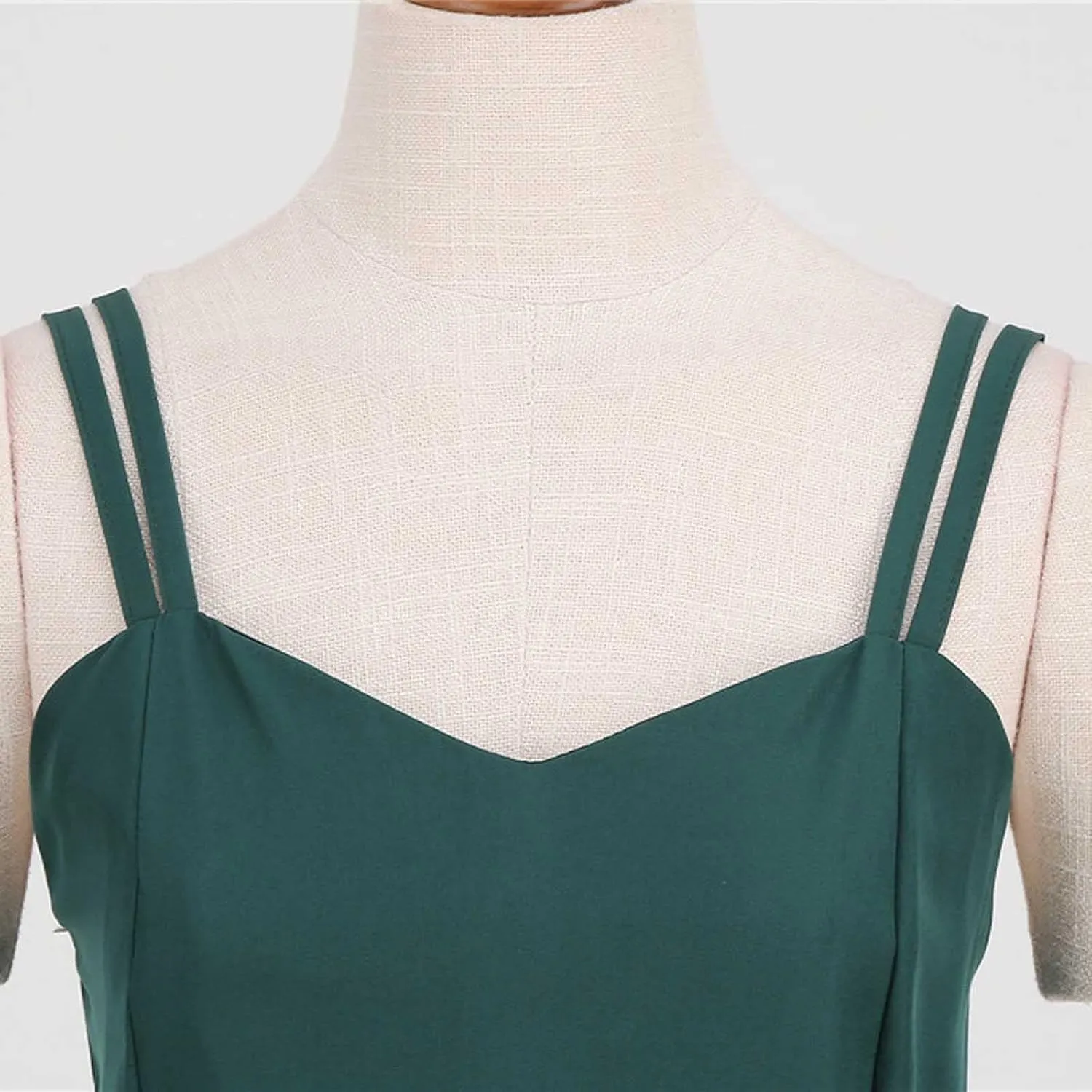 Women Vintage 1950s Rockabilly Sleeveless Spaghetti Strap Audrey Dress Retro Evening Cocktail Swing Dresses with Belt