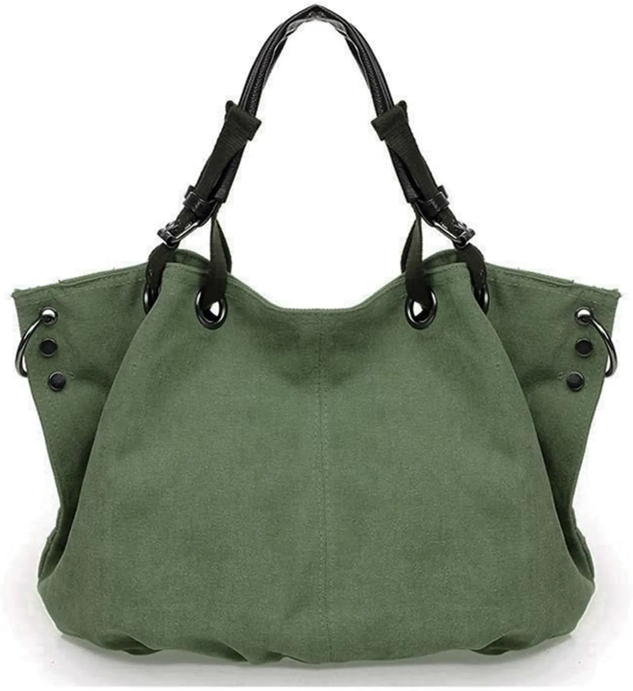 Women's Canvas Bag Large Capacity Handbag Shoulder Messenger Bag(E)