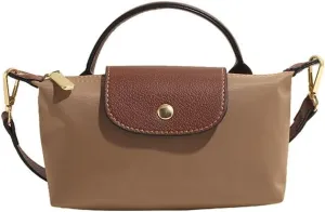 Women's color matching messenger bag small mini bag with adjustable shoulder strap for daily use in light shoulder travel