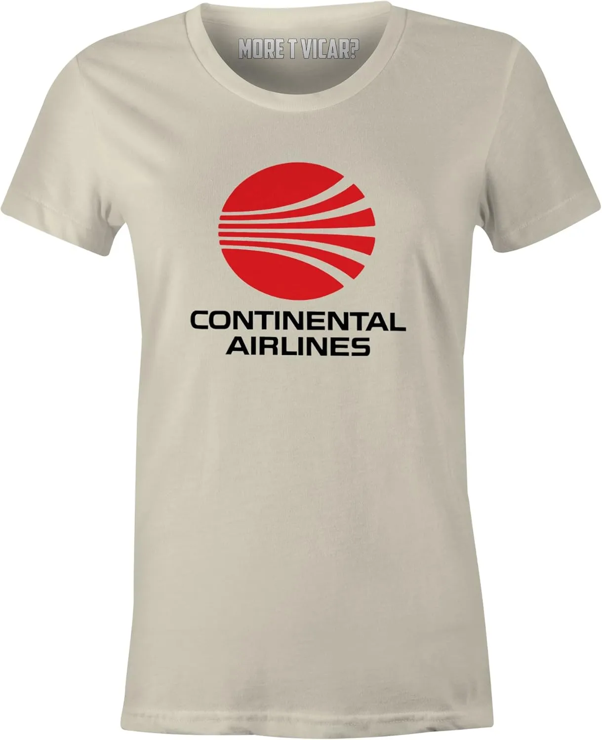 Women's Continental Airlines - Retro Airliner Logo T Shirt