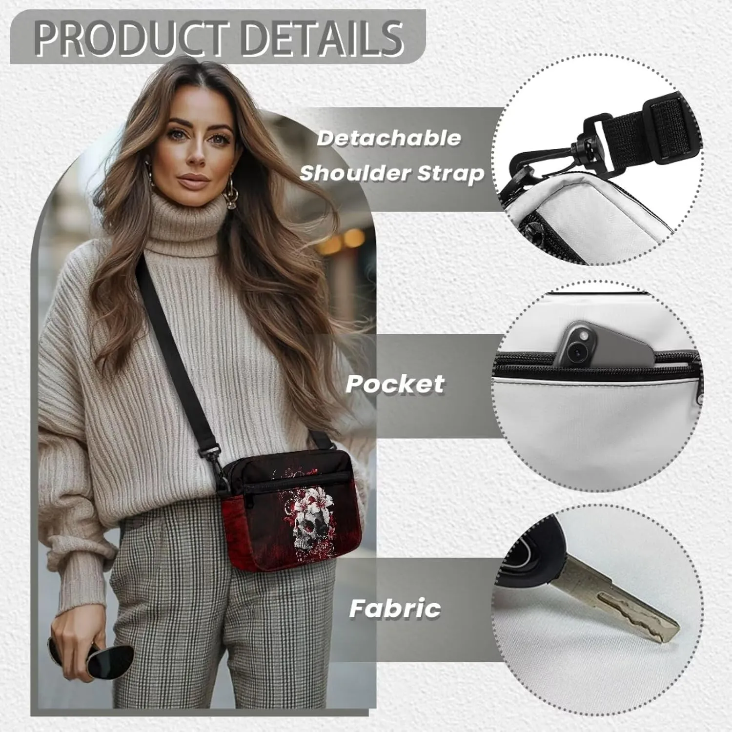 Women's Crossbody Handbags with Adjustable Strap for Daily Use