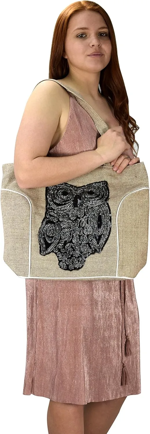 Womens Designer Print Large Travel Tote Handbag Shoulder Bag Purse