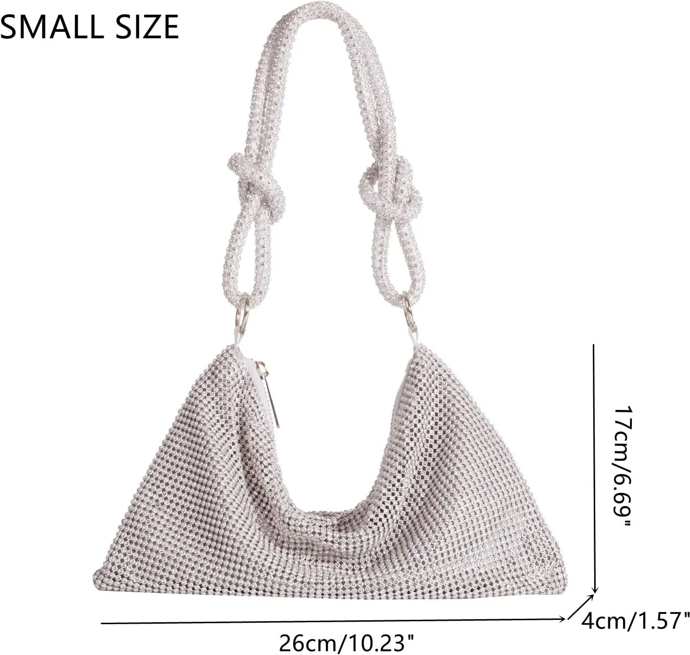 Women's Evening Bag Sparkly Rhinestone Purse Bling Chain Clutch Purse