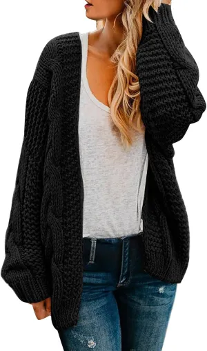 Women's Fashion Cardigan Sweater Knit Sweater Casual Sweater Warm Top Women's 2024 Cropped Cardigan Sweaters Womens