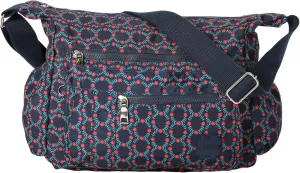 Women's Lightweight Cross Body Handbag - Large Size Multipocket Light Waterproof Fabric Messenger Bag - Kiana
