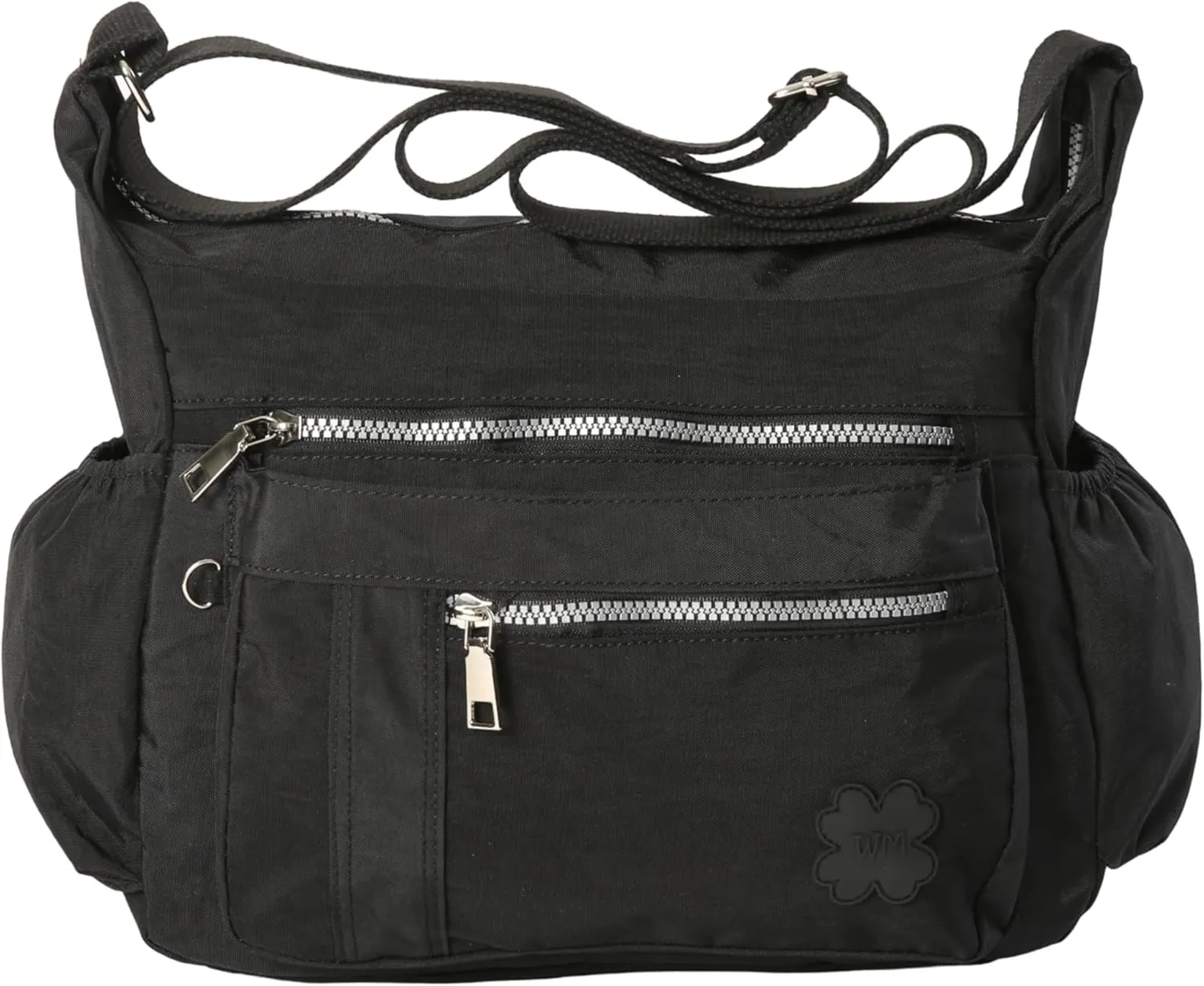Women's Lightweight Cross Body Handbag - Large Size Multipocket Light Waterproof Fabric Messenger Bag - Kiana