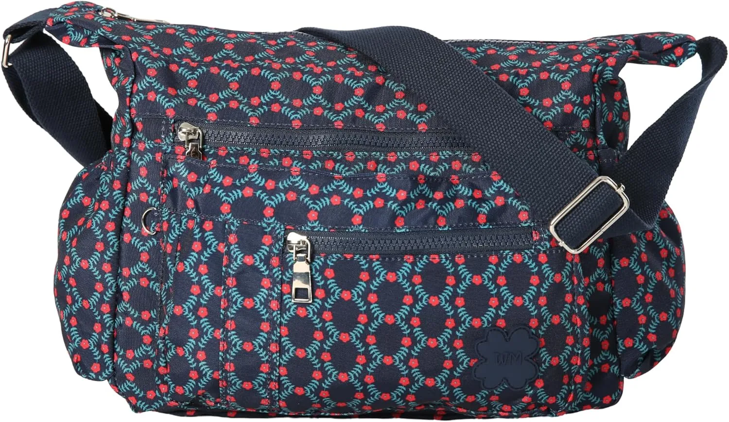 Women's Lightweight Cross Body Handbag - Large Size Multipocket Light Waterproof Fabric Messenger Bag - Kiana