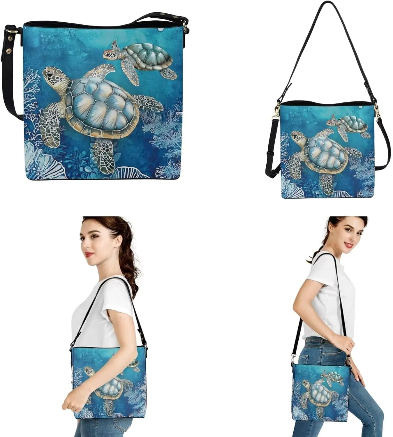 Womens Purses and Handbags Fashion Office Work Handbag Purse 2Pcs Set