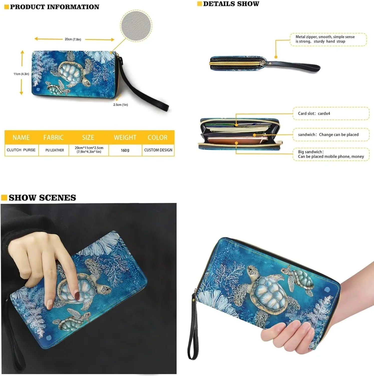Womens Purses and Handbags Fashion Office Work Handbag Purse 2Pcs Set