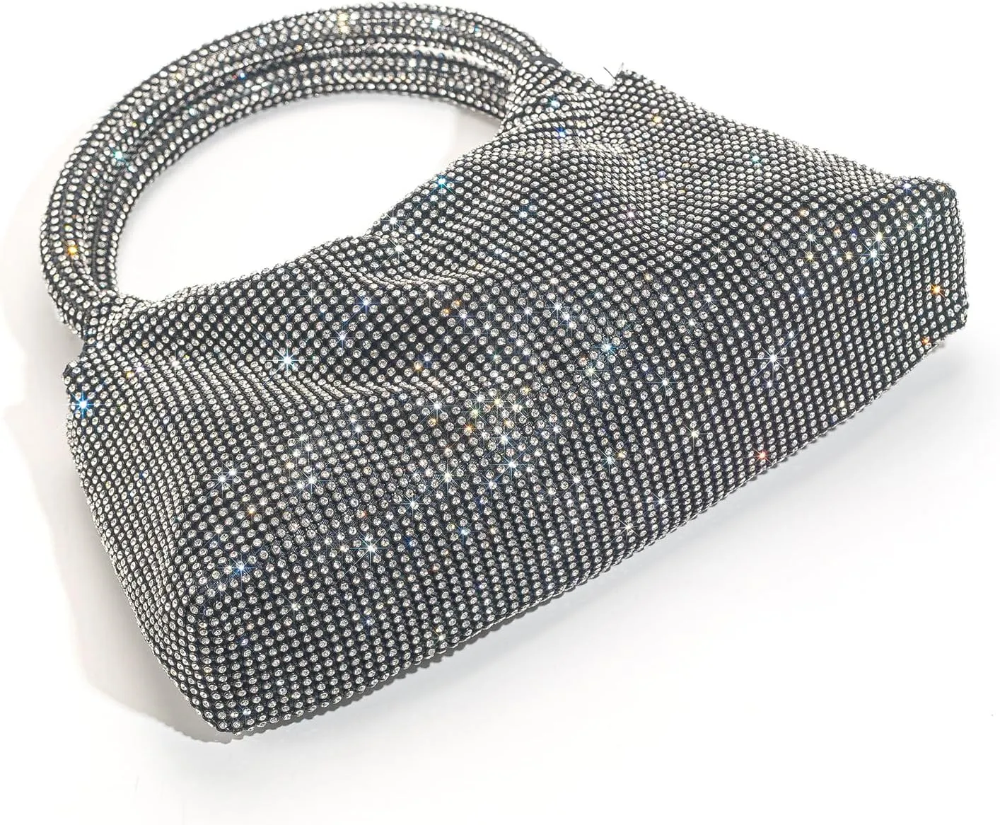 Women's Rhinestone Clutch Evening Bags Sparkly Glitter Handbag Crystal Top Handle Purses for Party Wedding