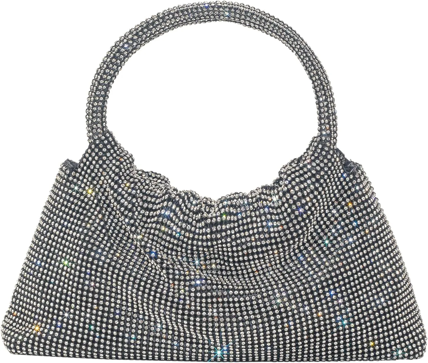 Women's Rhinestone Clutch Evening Bags Sparkly Glitter Handbag Crystal Top Handle Purses for Party Wedding