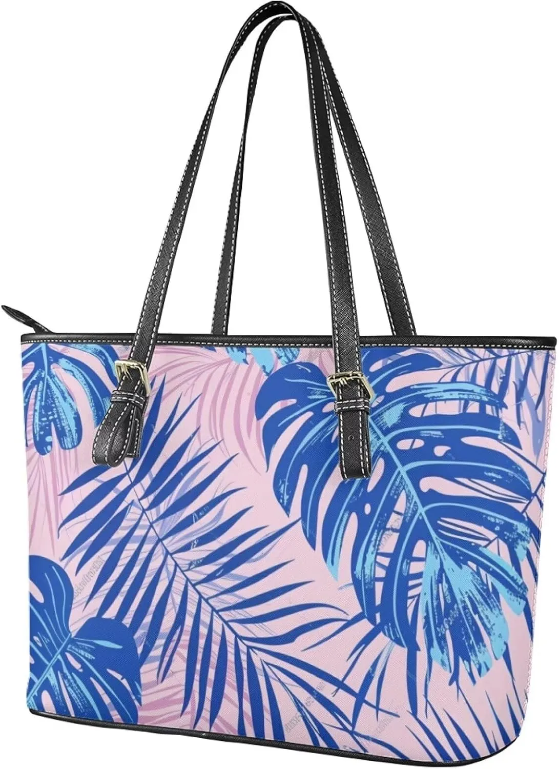 Women's Soft Faux Leather Tote Bag Casual Handbags and Purses for Travel