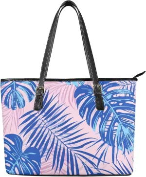 Women's Soft Faux Leather Tote Bag Casual Handbags and Purses for Travel