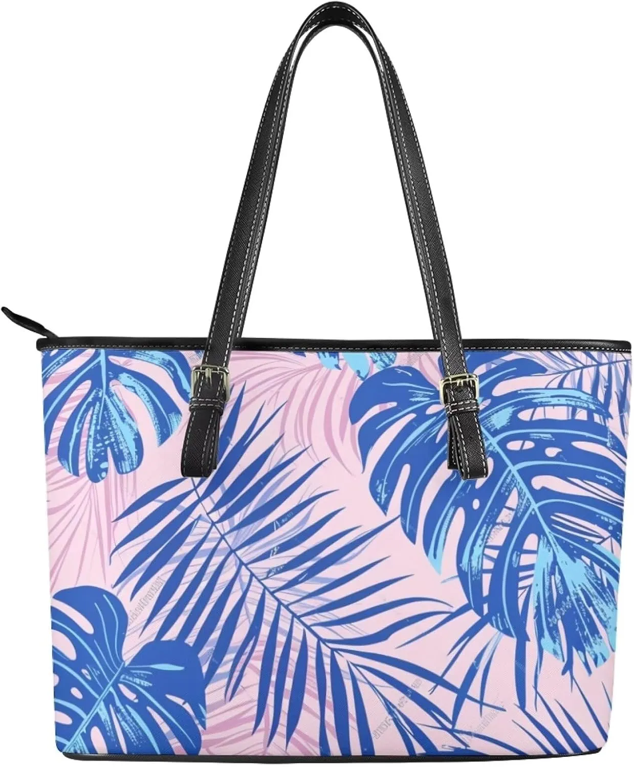 Women's Soft Faux Leather Tote Bag Casual Handbags and Purses for Travel