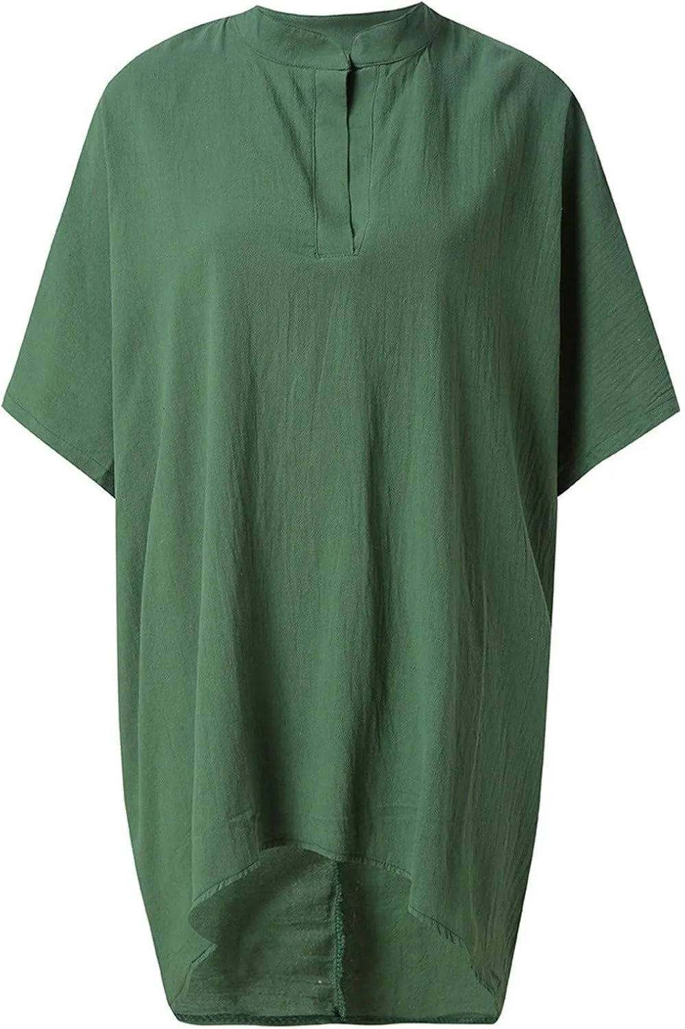 Womens Summer Casual Dress Top Short Sleeve V Neck Button Cover Up A Line Bathing Suit Beach Vacation Shirts