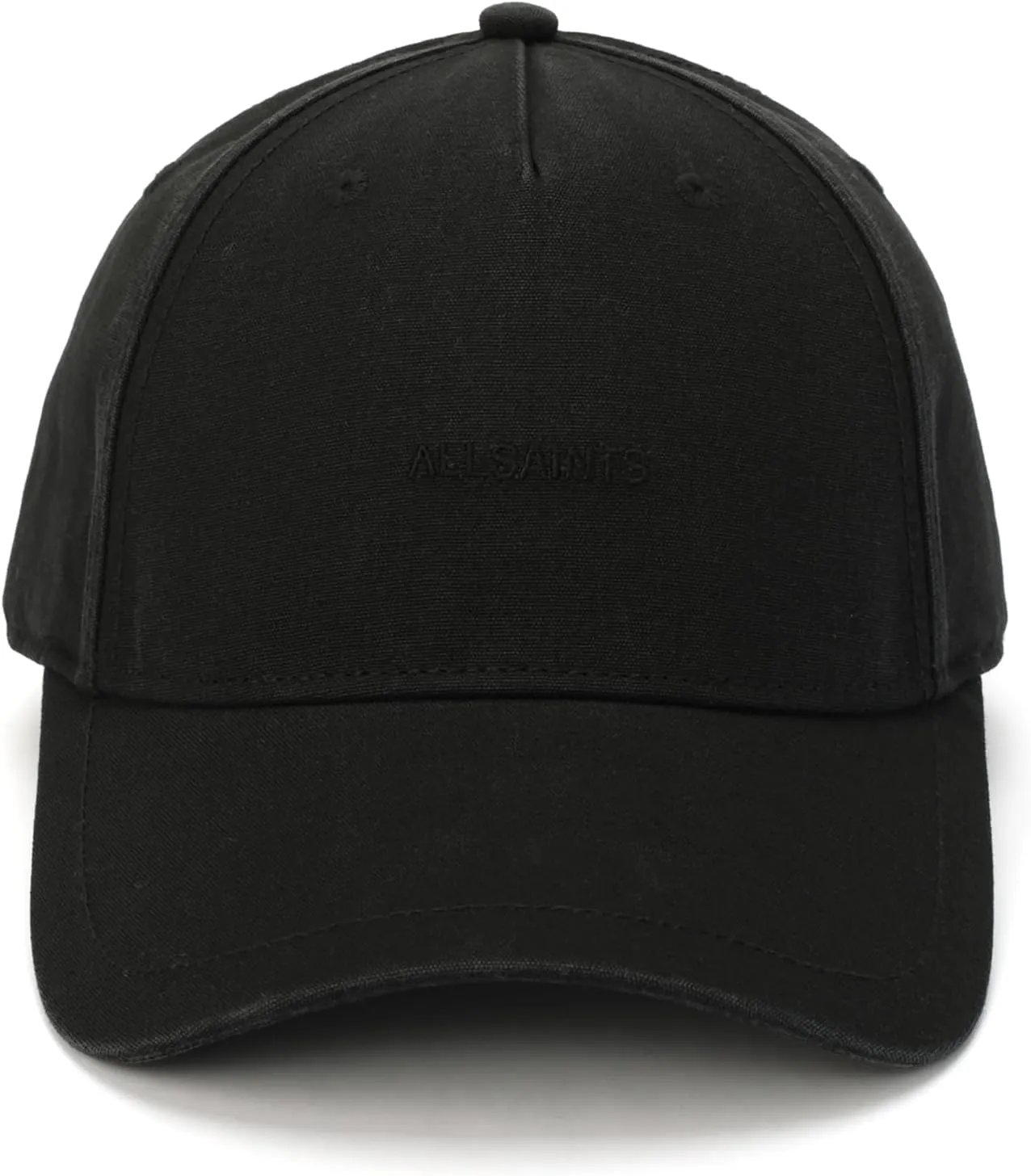 Women's Tonal Logo Baseball Cap, Hat with Adjustable Strap, 100% Cotton, Black
