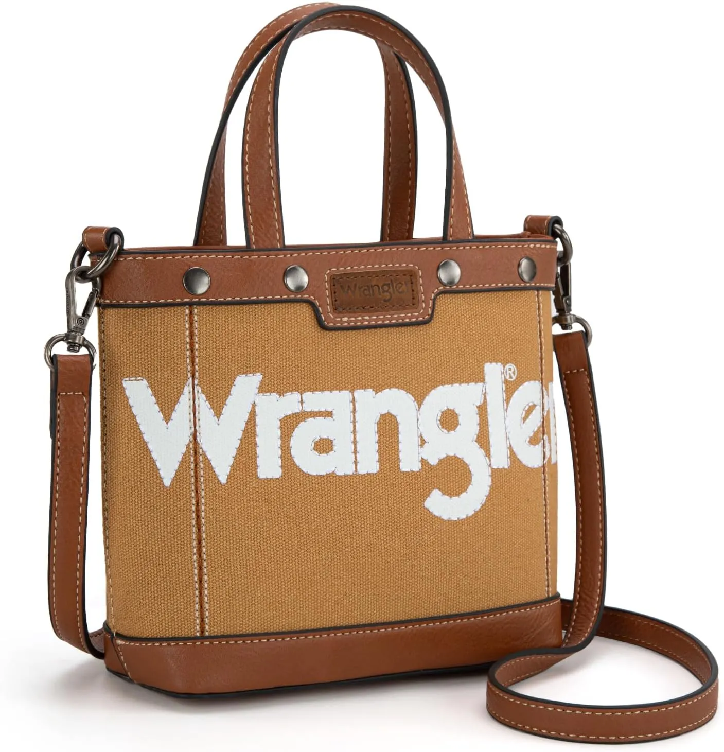 Wrangler Tote Bag for Women Vintage Top Handle Handbags and Shoulder Bag