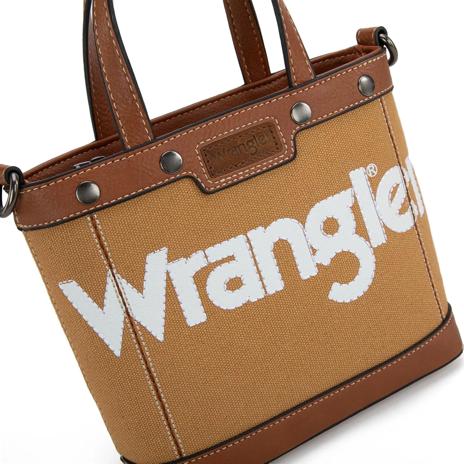 Wrangler Tote Bag for Women Vintage Top Handle Handbags and Shoulder Bag