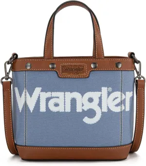 Wrangler Tote Bag for Women Vintage Top Handle Handbags and Shoulder Bag