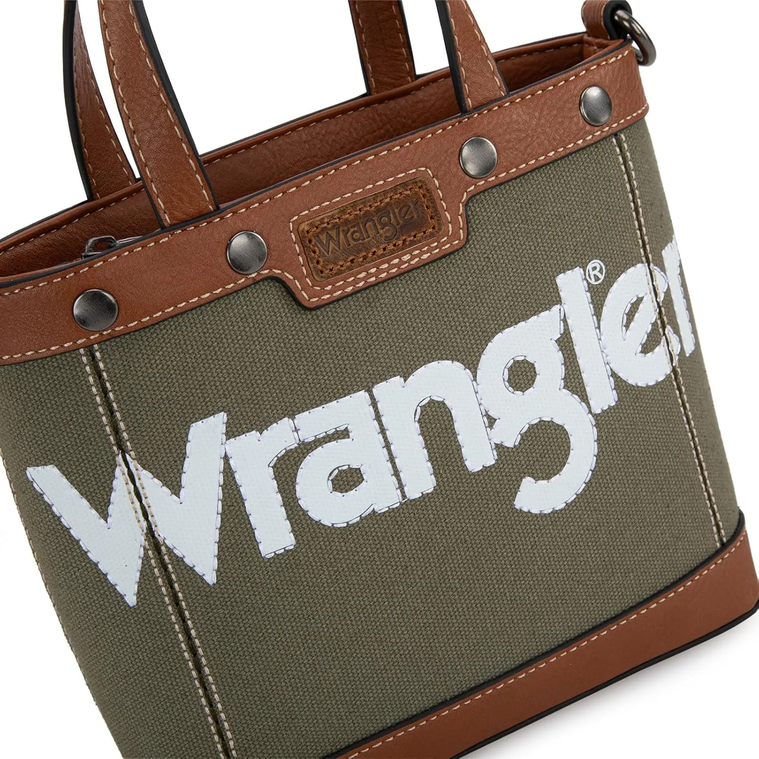Wrangler Tote Bag for Women Vintage Top Handle Handbags and Shoulder Bag