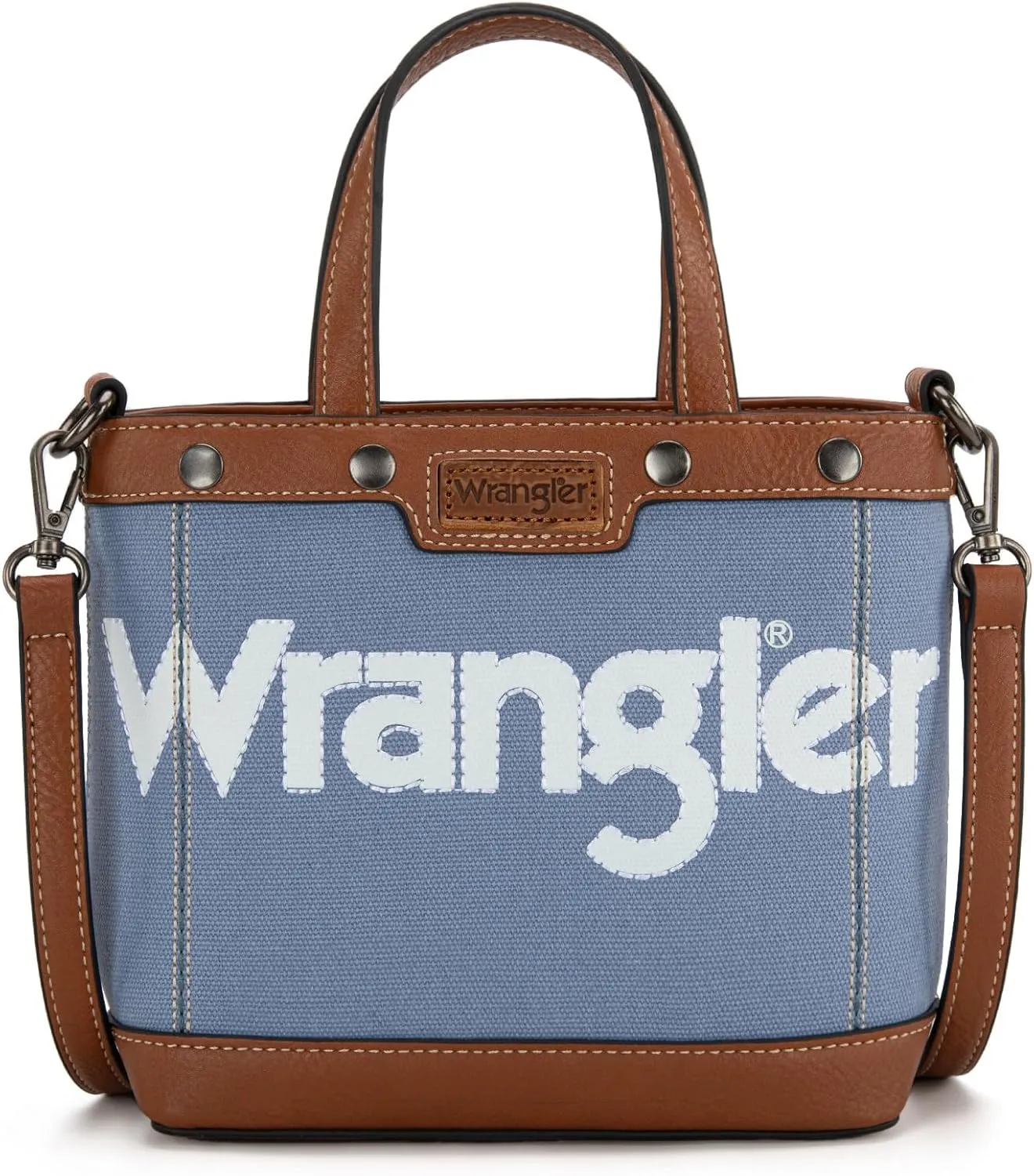 Wrangler Tote Bag for Women Vintage Top Handle Handbags and Shoulder Bag