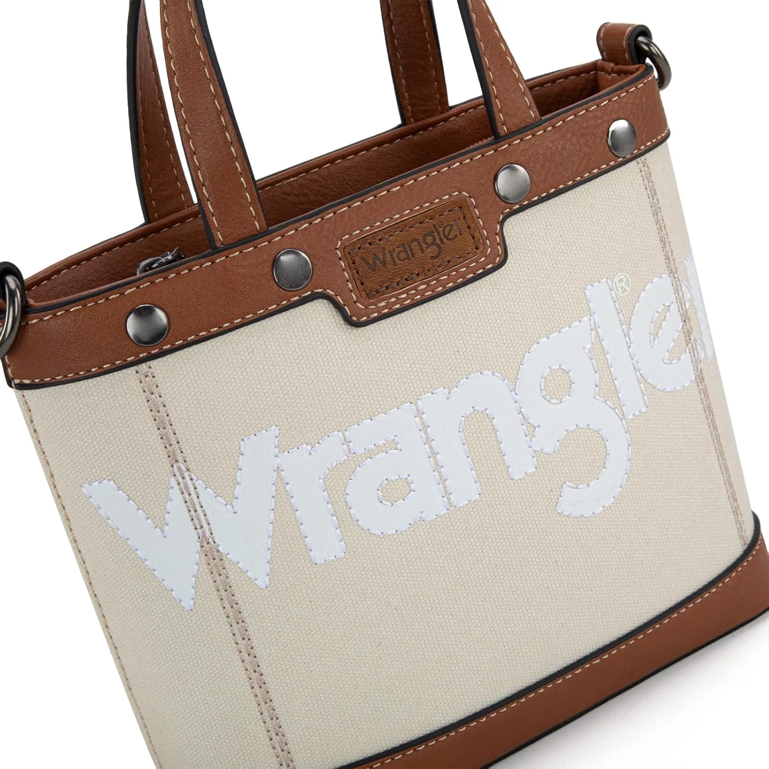 Wrangler Tote Bag for Women Vintage Top Handle Handbags and Shoulder Bag