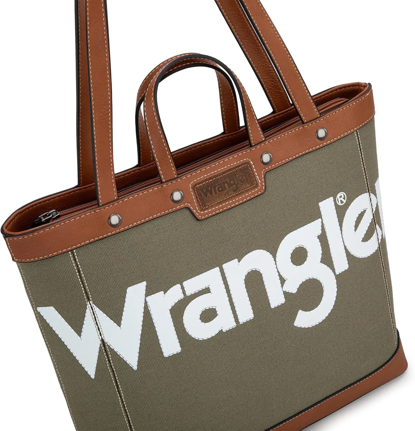 Wrangler Tote Bag for Women Vintage Top Handle Handbags and Shoulder Bag