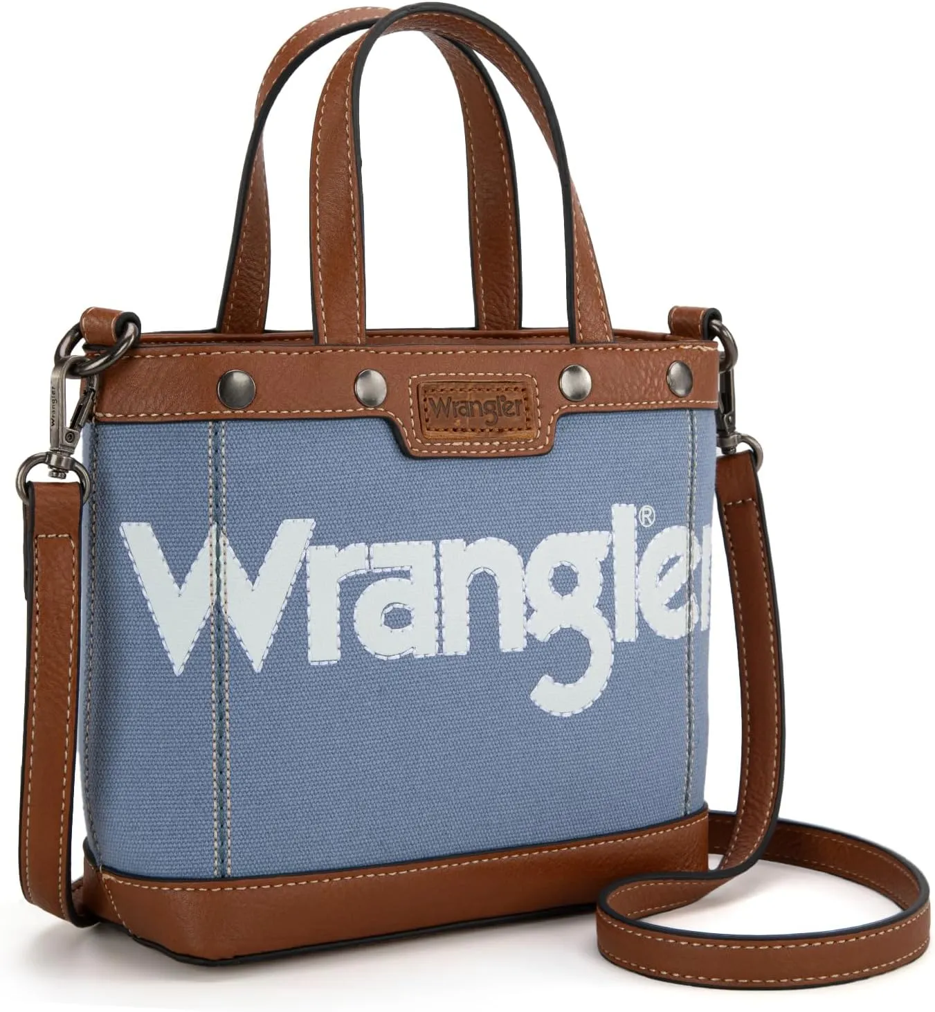 Wrangler Tote Bag for Women Vintage Top Handle Handbags and Shoulder Bag