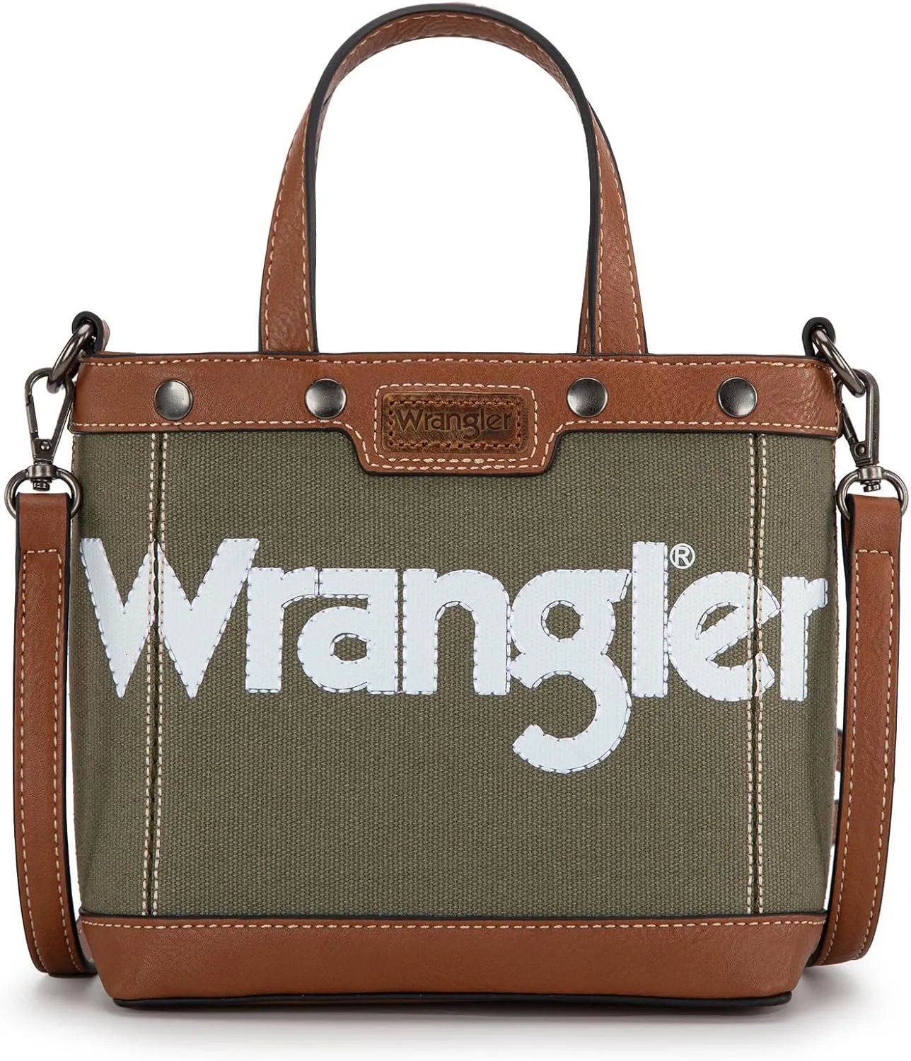 Wrangler Tote Bag for Women Vintage Top Handle Handbags and Shoulder Bag