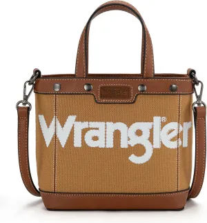 Wrangler Tote Bag for Women Vintage Top Handle Handbags and Shoulder Bag