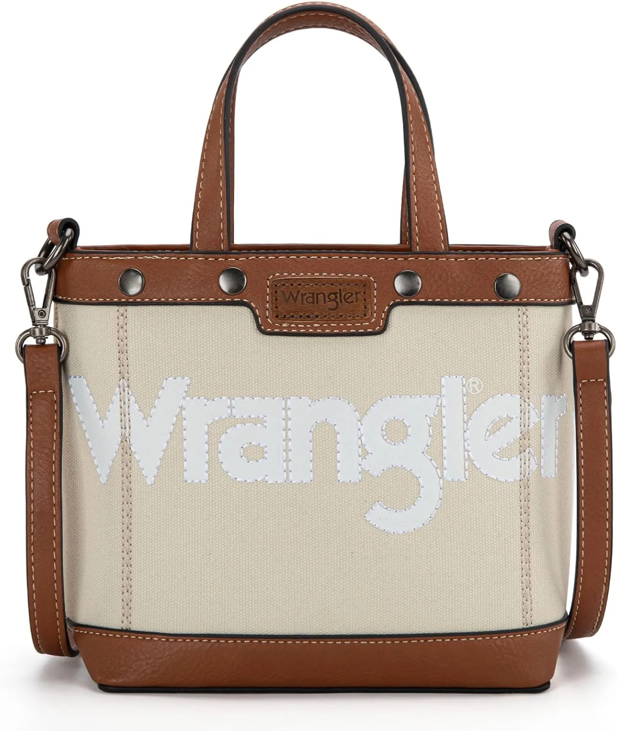 Wrangler Tote Bag for Women Vintage Top Handle Handbags and Shoulder Bag