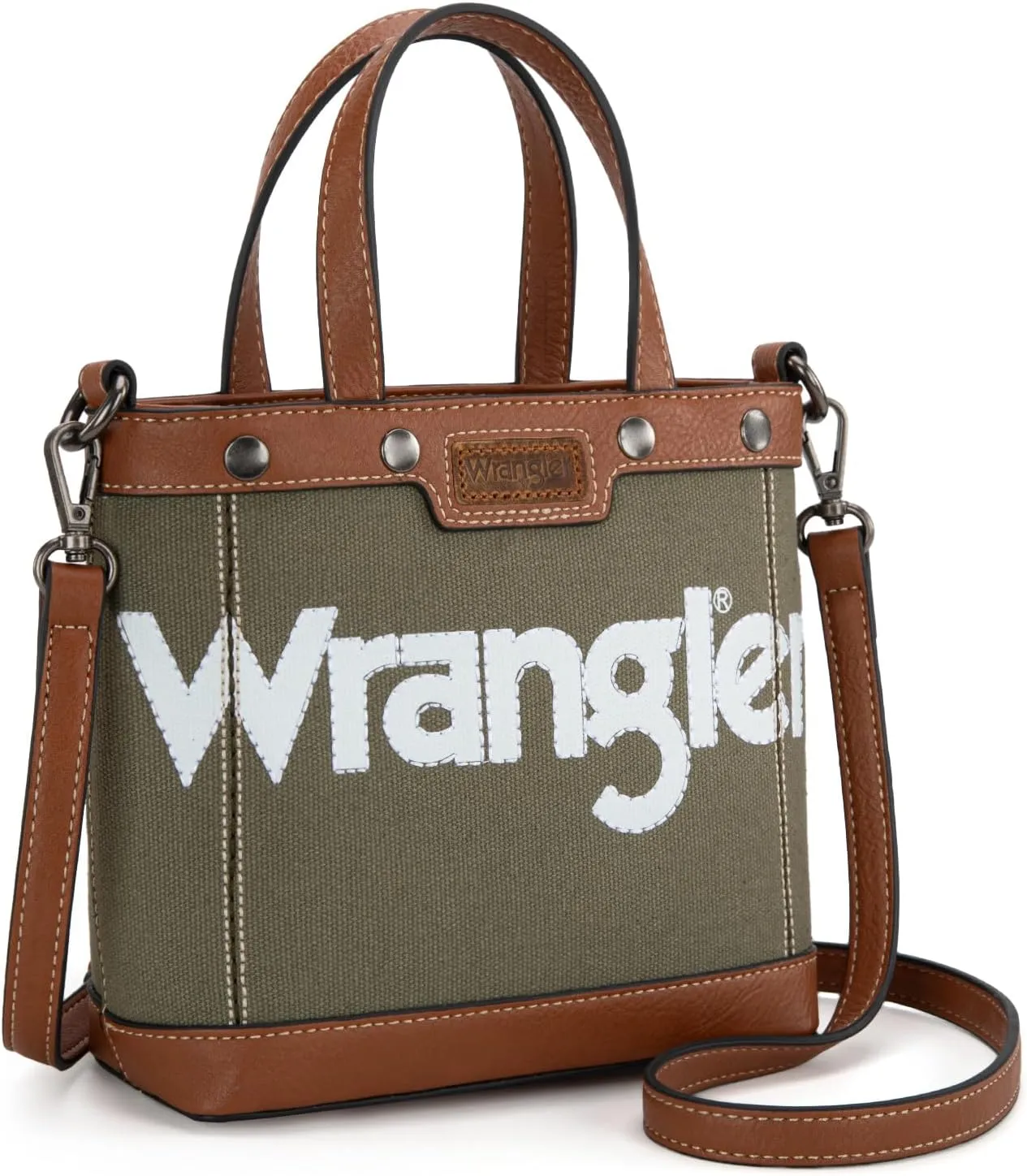 Wrangler Tote Bag for Women Vintage Top Handle Handbags and Shoulder Bag