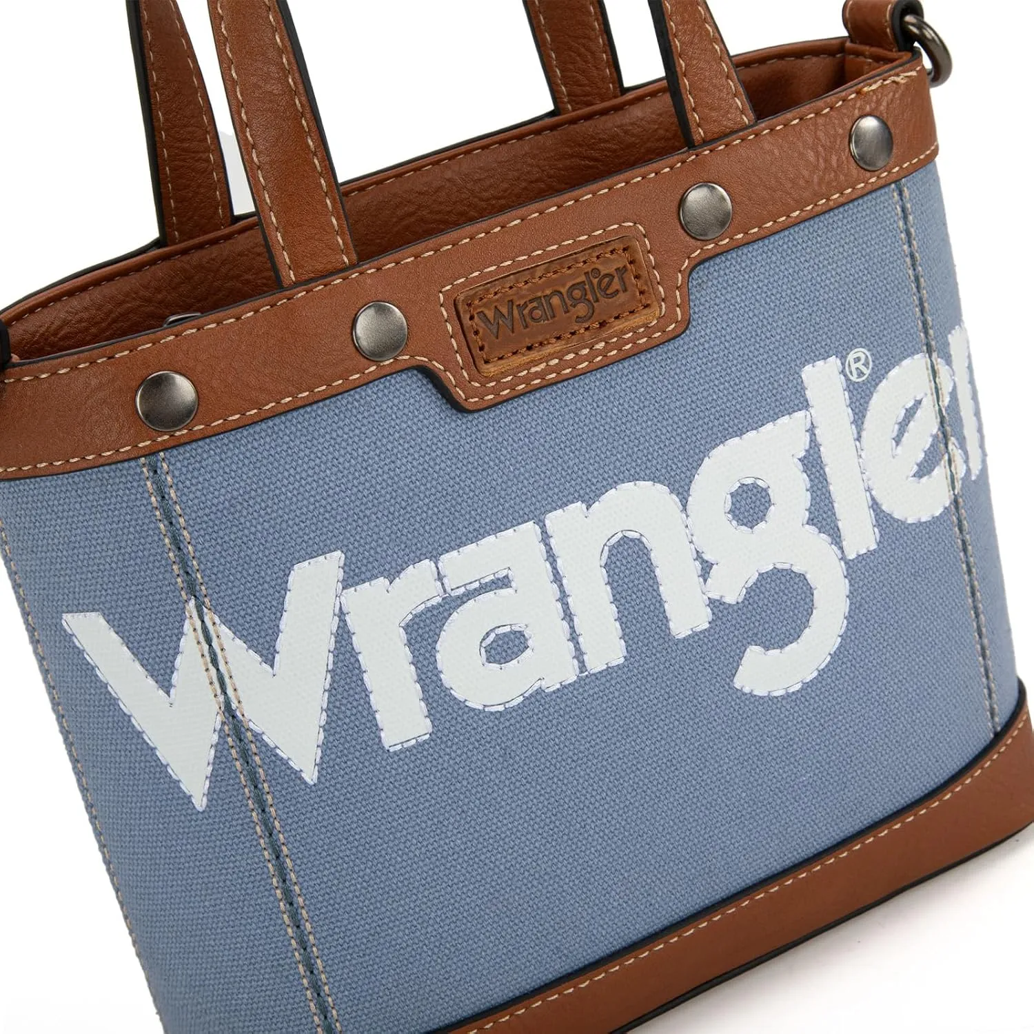 Wrangler Tote Bag for Women Vintage Top Handle Handbags and Shoulder Bag