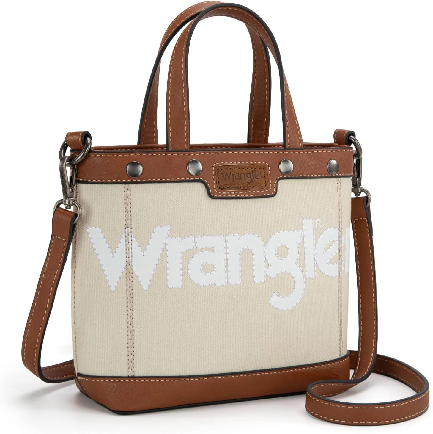 Wrangler Tote Bag for Women Vintage Top Handle Handbags and Shoulder Bag