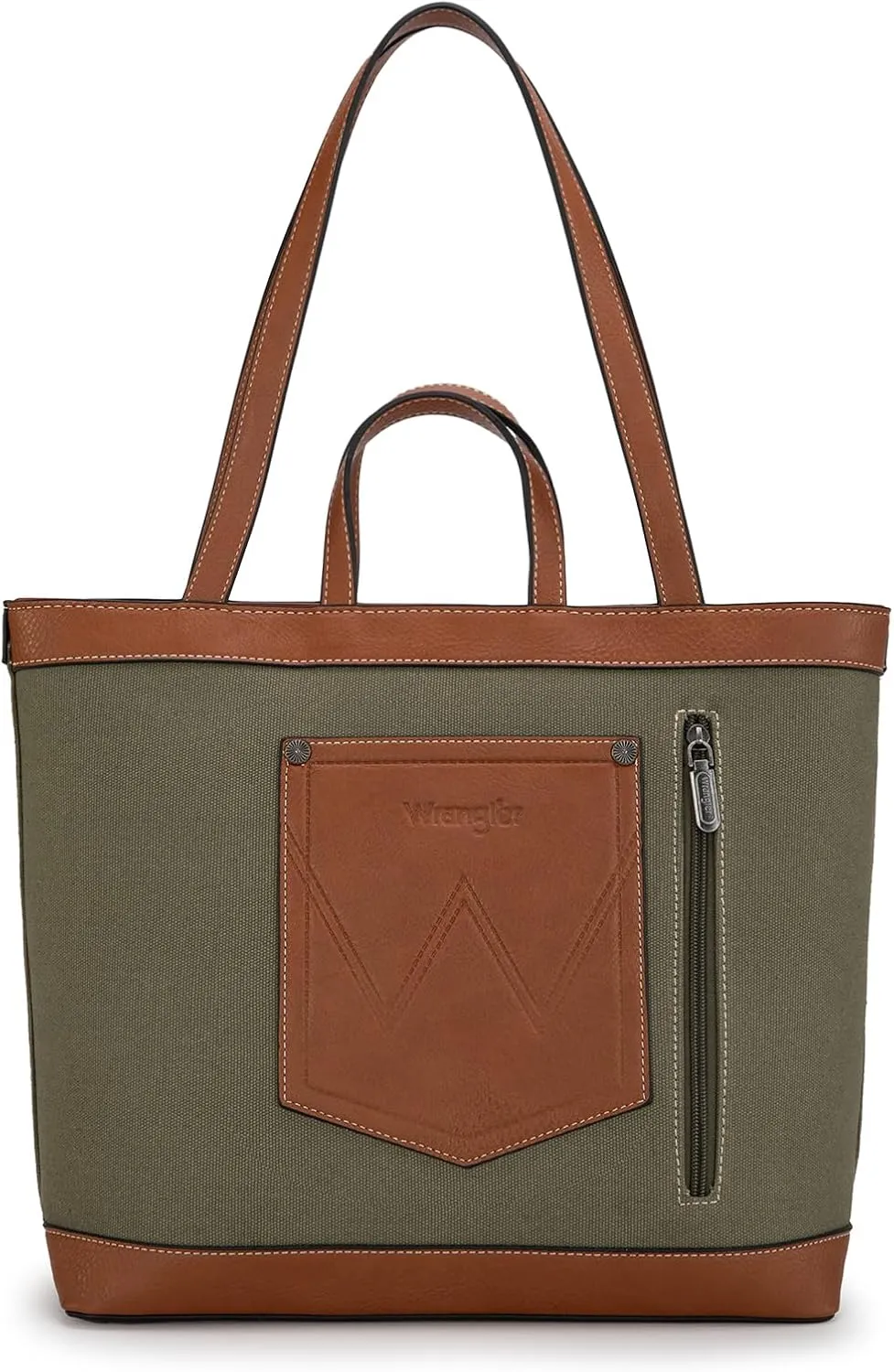 Wrangler Tote Bag for Women Vintage Top Handle Handbags and Shoulder Bag