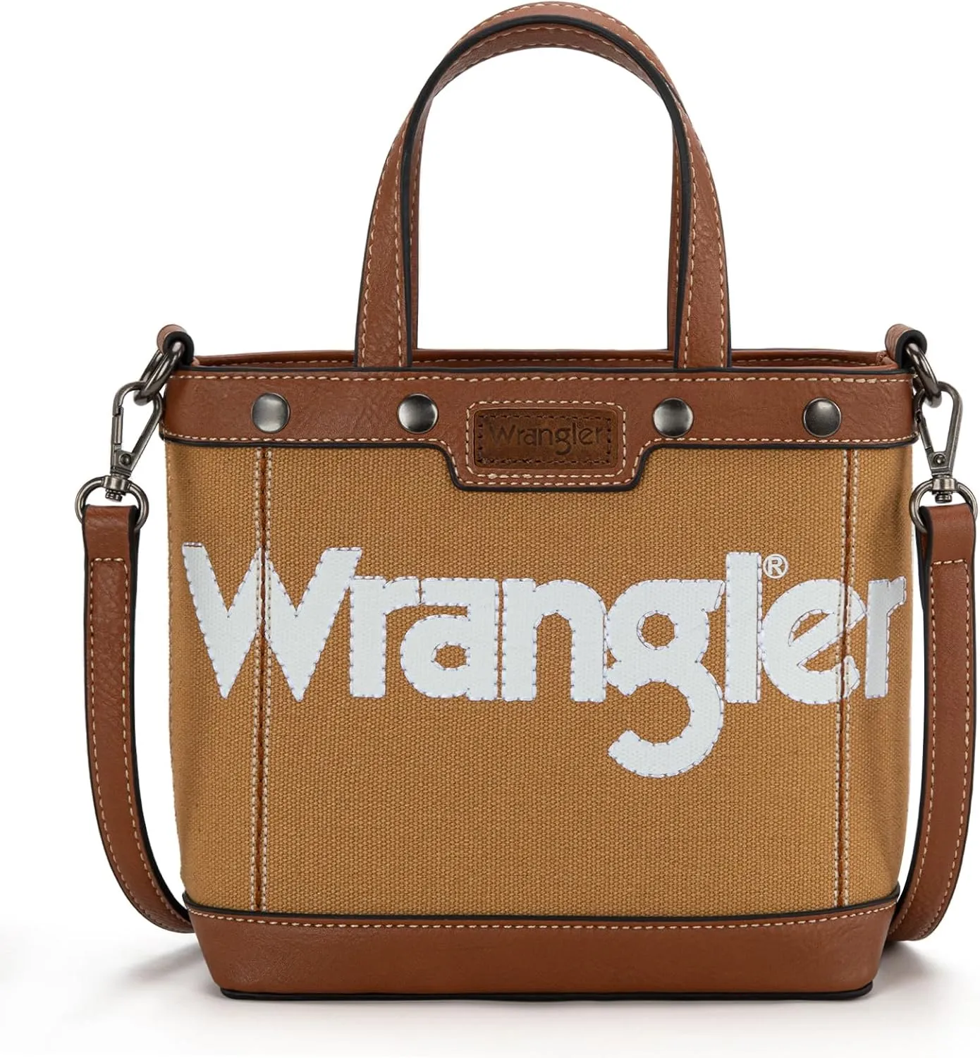 Wrangler Tote Bag for Women Vintage Top Handle Handbags and Shoulder Bag
