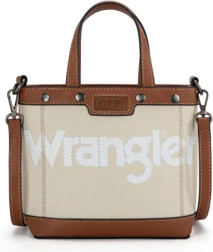 Wrangler Tote Bag for Women Vintage Top Handle Handbags and Shoulder Bag