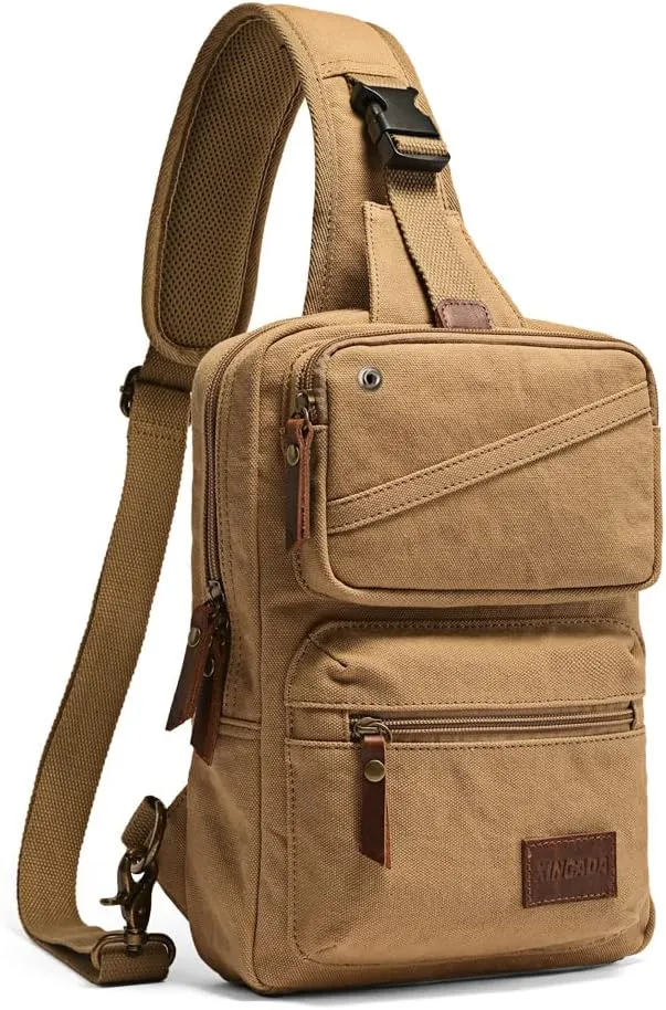XINCADA Sling Bag Man Purse Crossbody Bags Small Shoulder Backpack Travel Bag Chest Pack Messenger Bag for Men and Women