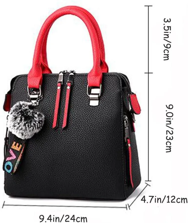 YAQUNICER Small Top-Handle Handbags Hobo Clutch Satchel for Women Purse Faux Leather Shoulder Crossbody Bag