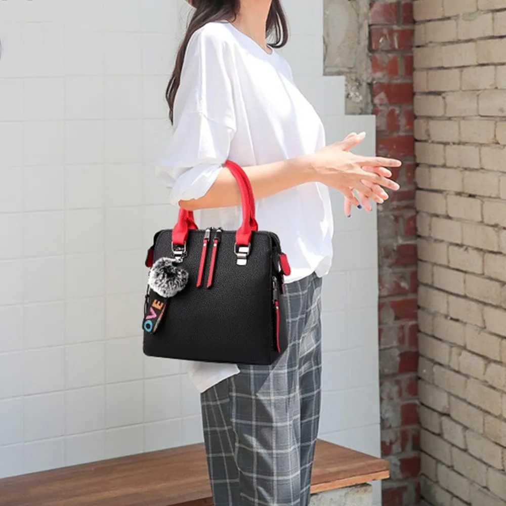 YAQUNICER Small Top-Handle Handbags Hobo Clutch Satchel for Women Purse Faux Leather Shoulder Crossbody Bag