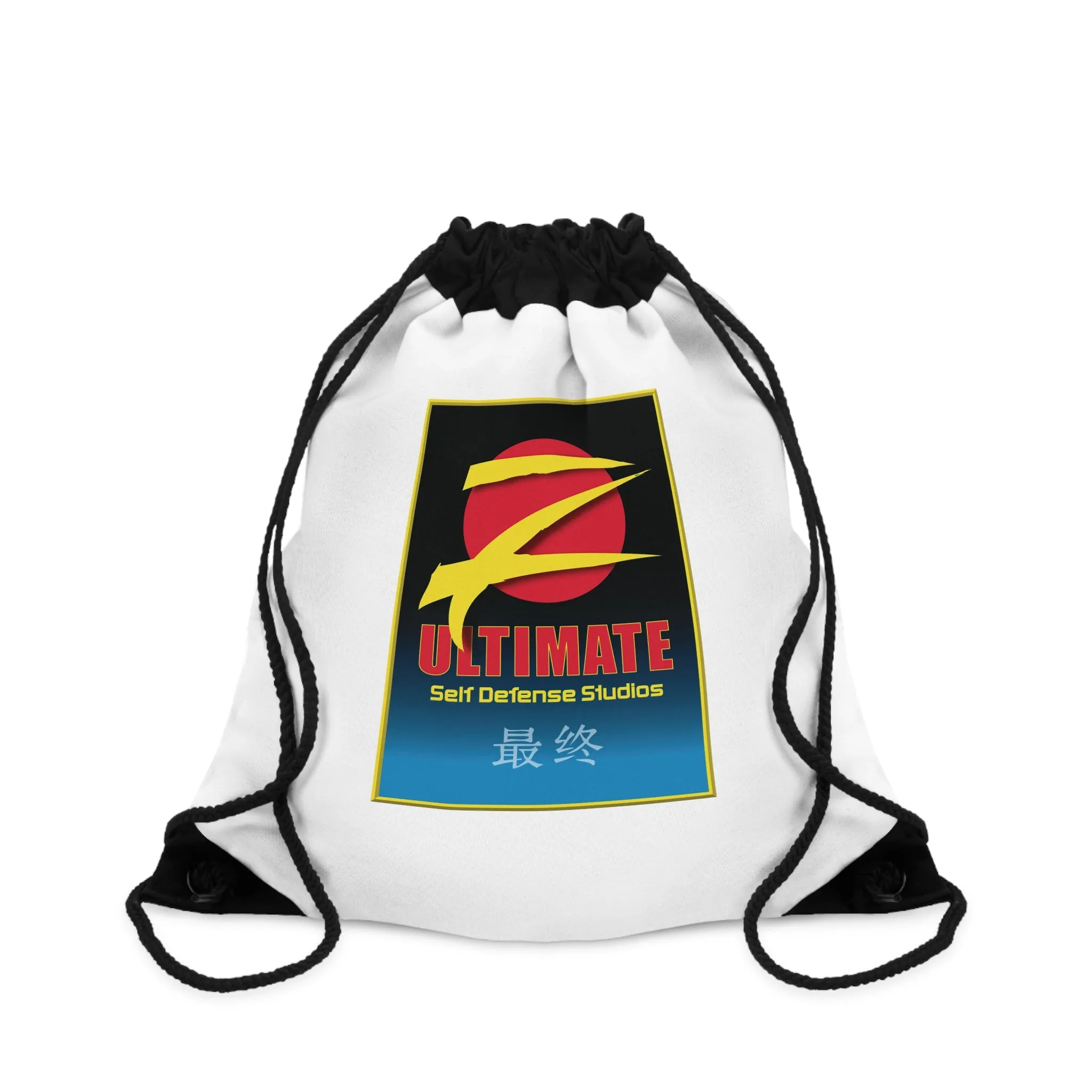 Z-Ultimate White Drawstring Bag