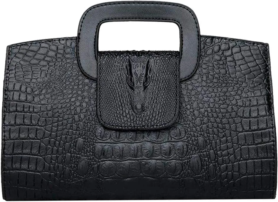 ZLMBAGUS Women Vintage Flap Tote Top Handle Satchel Handbags PU Leather Clutch Purse Shoulder Bag